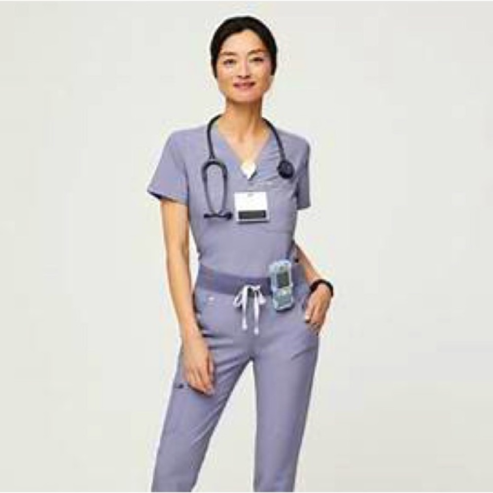 VAPOR BLUE SPACEDYE FIGS CATARINA TOP